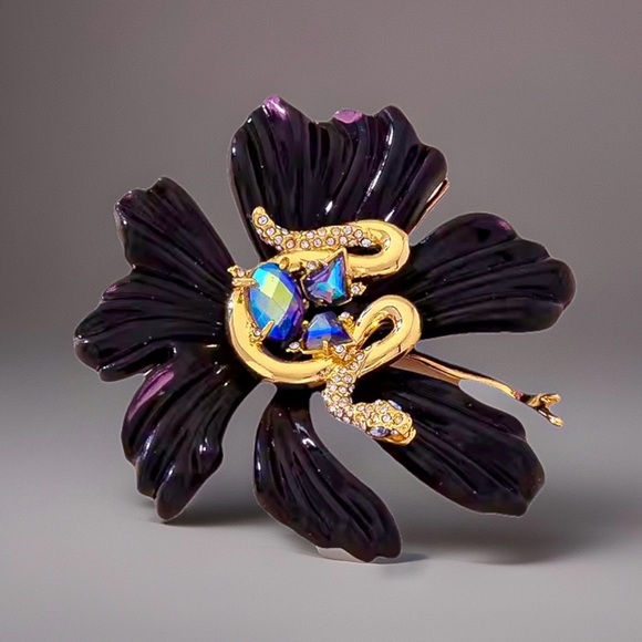 Alexis Bittar Jewelry - ALEXIS BITTAR Serpent Flower Brooch